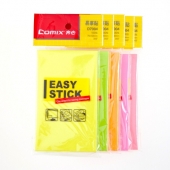 齐心 D7004 荧光纸易事贴 3*5* 100张